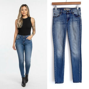 GUESS Los Angeles Power Curvy Mid Rise Jeans Women's Size 24 Denim